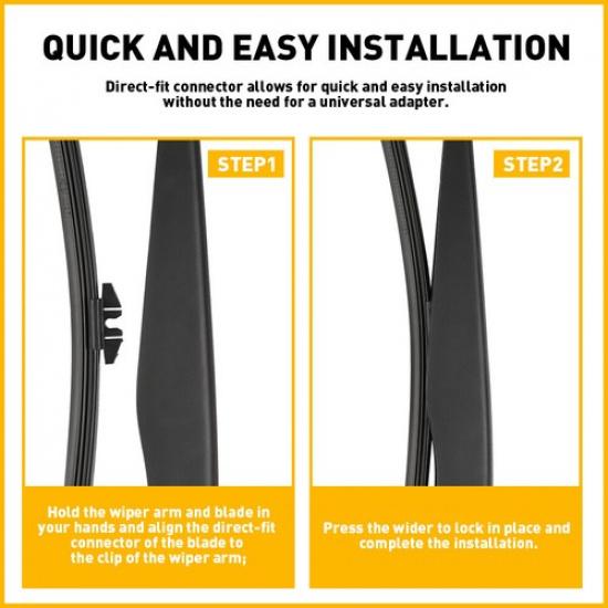 Rear Wiper Arm & blade & Cover Kits For FORD ESCAPE 2012 2013 2014 2015 2016 US