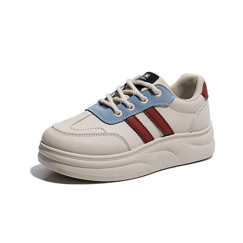 Autumn New Ins Breathable White Shoes Women's Low-Top Casual Board Shoes Platform Platform Shoes
