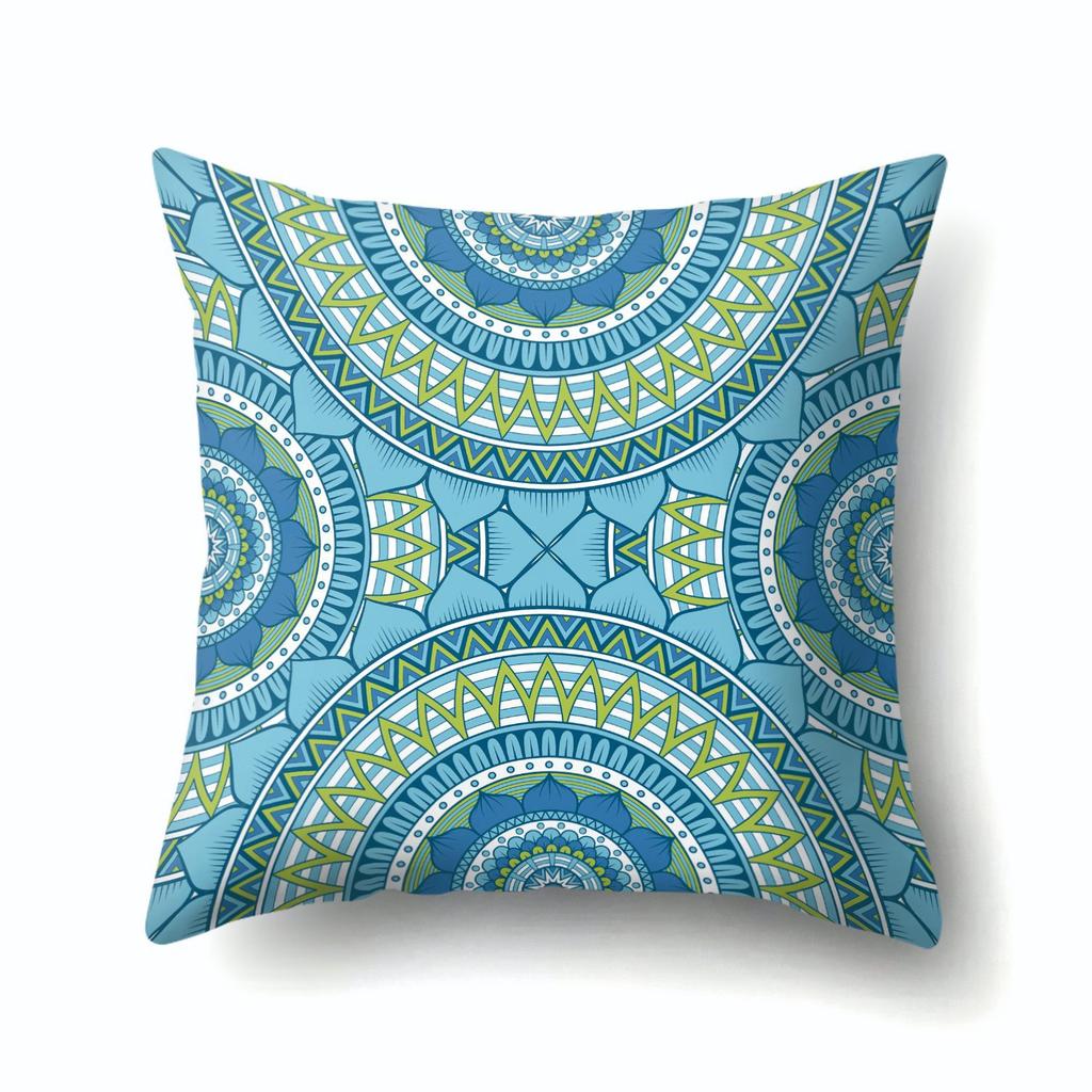 Home Decor Geometric Texture Mandala Polyester Pillow Case Core-free