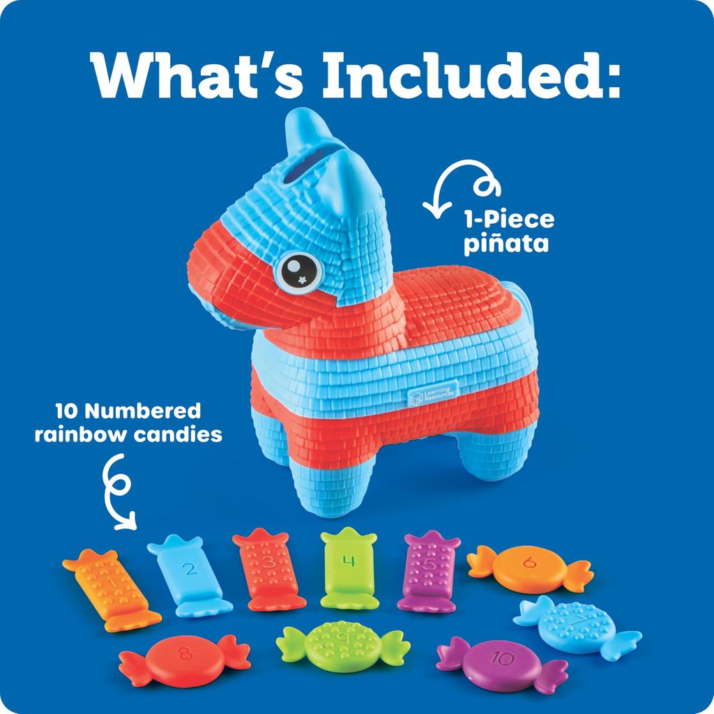 Learning Resources Finger Number Matching Educational Authentic Piñata Piano, Exercise, Game, Game, Toy, LER9135,