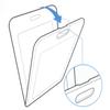 Extendable ID Card Holder Transparent Badge Case with 40cm Retractable Reel