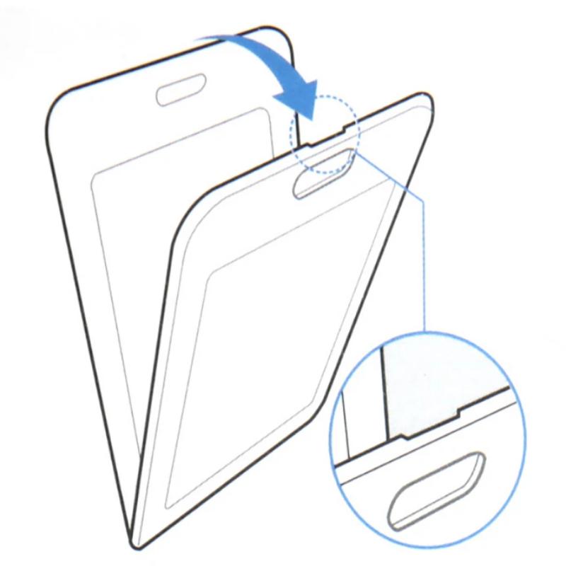 Extendable ID Card Holder Transparent Badge Case with 40cm Retractable Reel