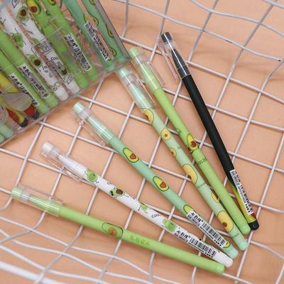 Kawaii löschbarer Gelstift, süßer Gelstift, 0,5 mm, schwarze Tinte, zum Schreiben, für die Schule, Bürobedarf, Stifte, Kinder, Kawaii-Stift