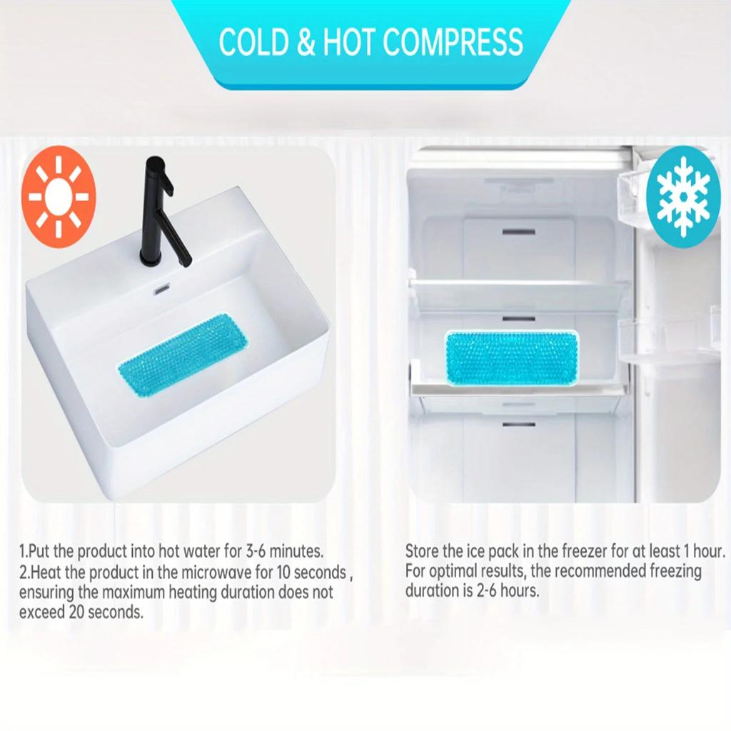 Reusable Postpartum Cooling Gel Bead Ice Pack, Ideal for Pregnancy & Delivery, Includes Washable Sleeve, Soothes Postpartum
