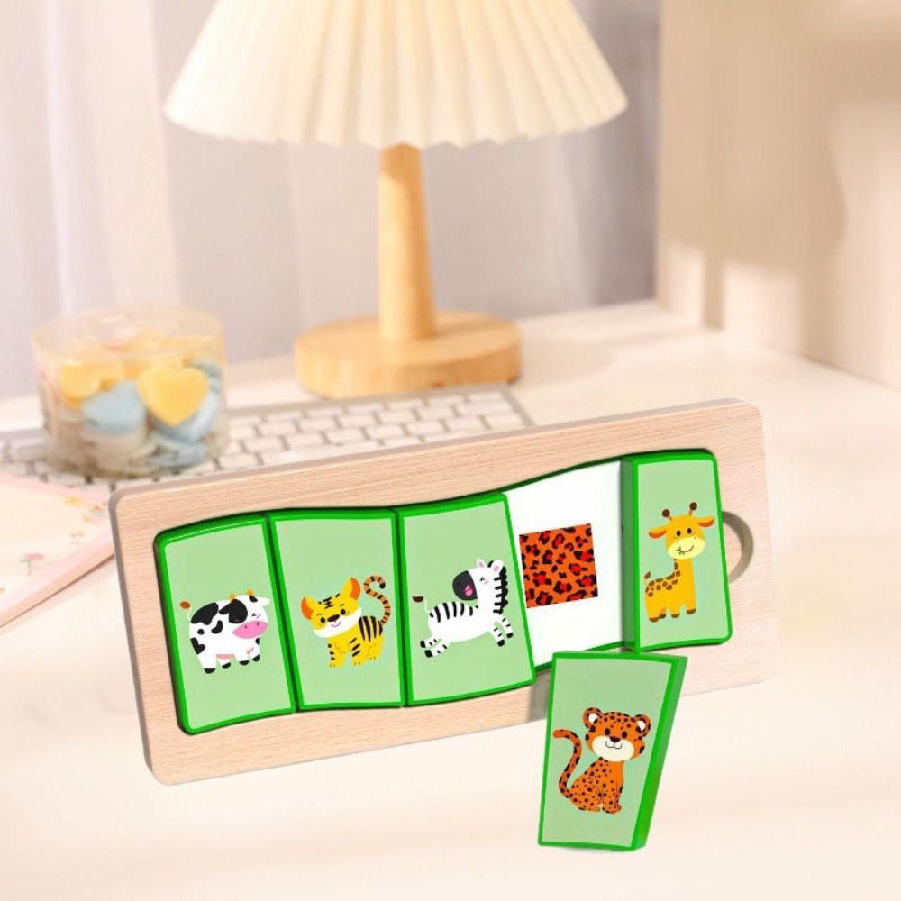 Puzzle Board Shape Matching Board Game Montessori Animal Jigsaw Toys  Thinking Training
