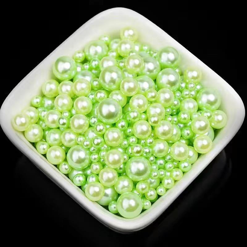 2Mm-30Mm Non-Porous Abs Imitation Pearl Water Grinding Plastic Round Bubble Beads, Shoes, Bags, Clothing Headgear, Bead Filling Accessories