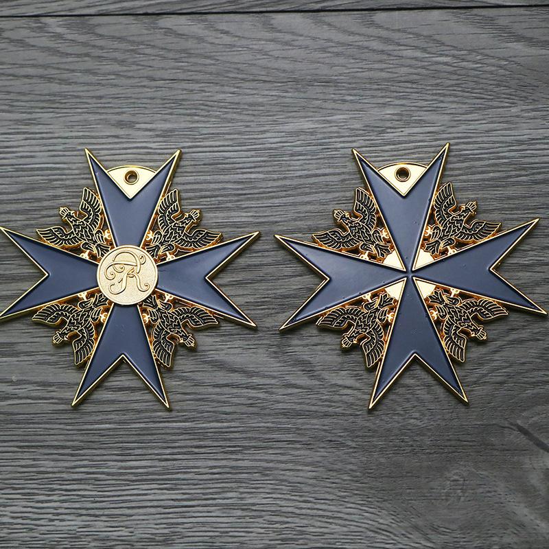 Black Eagle Medal, Blue Knight Medal, Necklace Pendant, Commemorative Medal, Film and Television Props