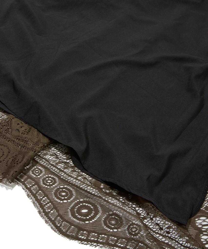 Penfield Lace Flare Long Skirt Brown_Fs1Ws15F