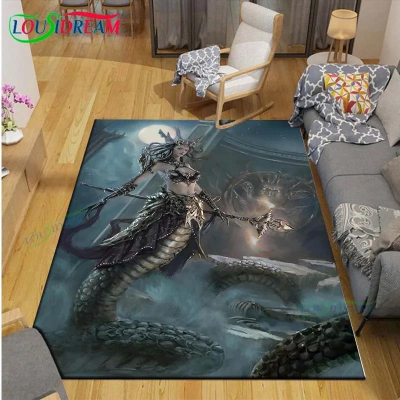 3D Fashion Myth Godman Mythical Beast Printed Carpet Living Room Anti-Skid Area Rug Kids Bedroom Mats Yoga Mat Carpet Decor Gift