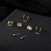 Elegant Multi Layered C Shape Ear Clip Handmade No Piercing Earrings Accessory Fashionable Geometric Layered Ear Cuff