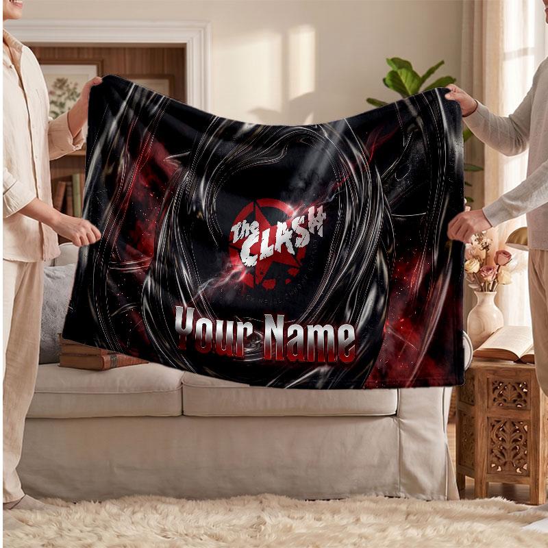 The Cure Flannel Blanket, Custom Name Text Personalized Soft Throw Blanket Home Decor Gift