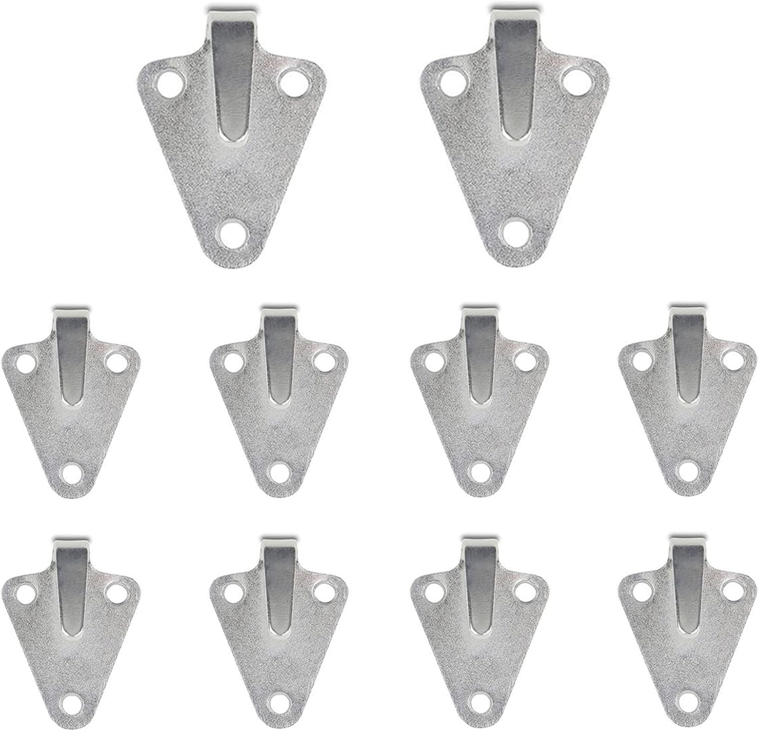 10Pcs Caravan Trailer Tarpaulin Hooks Three-Hole Metal Tarpaulin Attachment Trailer Hooks Tarpaulin Attachment Trailer Net Parts