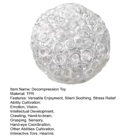 1/2/3Pcs Decompression Toy TPR Material Squeeze Sensory Toy Mini Pinch Texture Portable Anxiety Relief Original Form Squeeze Toy