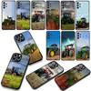 for Samsung Galaxy S25 S24 S22 S23 FE Ultra Plus A56 A05 A06 A15 A16 A55 S7 Edge Phone Cover Case Farms Vehicles Tractors Casing