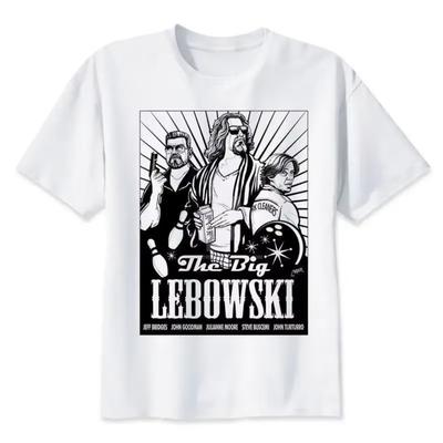 Men Clothing The Big Lebowski Dude Graphic Tshirts Male Fashion Casual Short-sleev Tops Harajuku Retro Tshirt Versized T Shirt