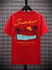 Summer Unisexs 100 Pure Cotton Casual Loose Size Holiday Beach Print Sports Comfortable Round Neck Short Sleeved Tshirt Top