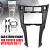 2Din Car Stereo Frame Radio Frame Fascia Cover Trim Kit Panel DVD Player For Toyota Yaris Vitz Platz