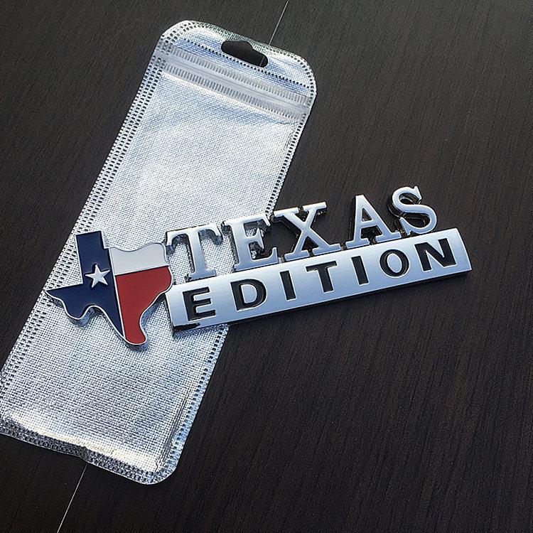 Personalized three-dimensional Texas version car sticker Lone Star grille modification