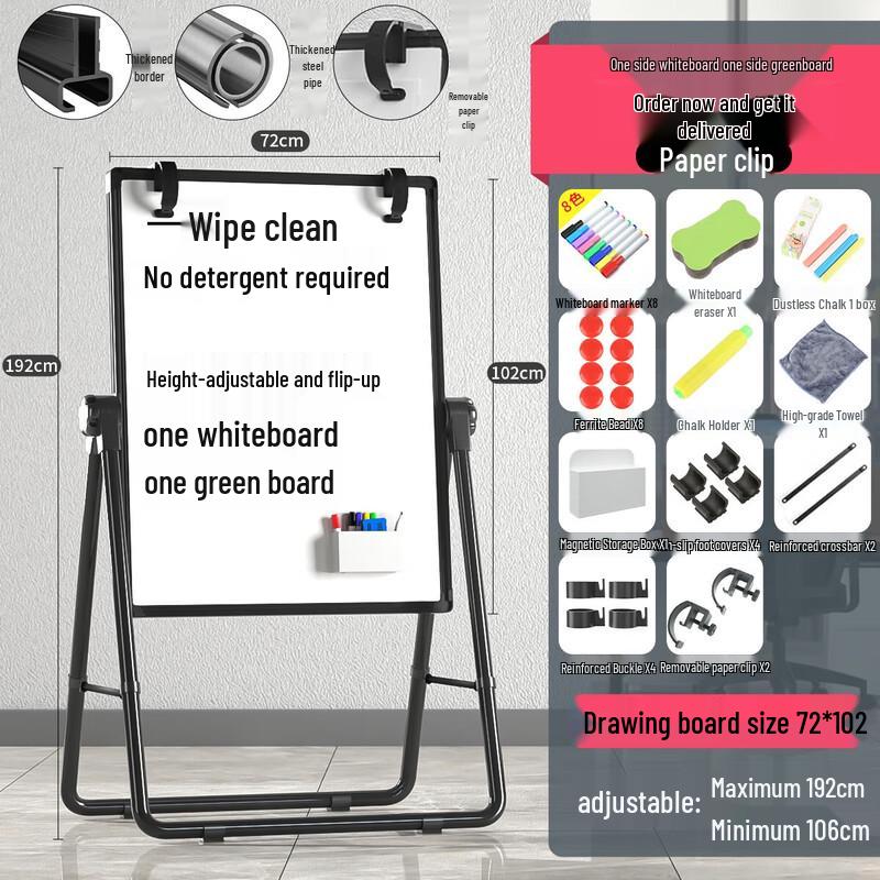 Xianming Foldable Double-Sided Magnetic Whiteboard with Stand