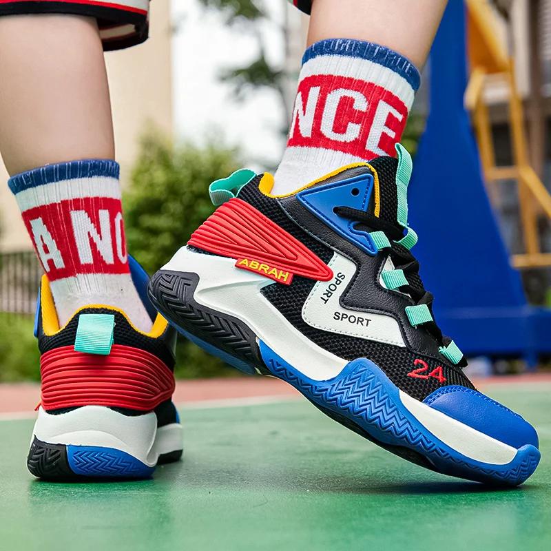 Men Basketball Luxury Original Shoes Wearable Waterproof Sports Sneaker Non-slip Street Casual Brand Cushioned Basketball Boots