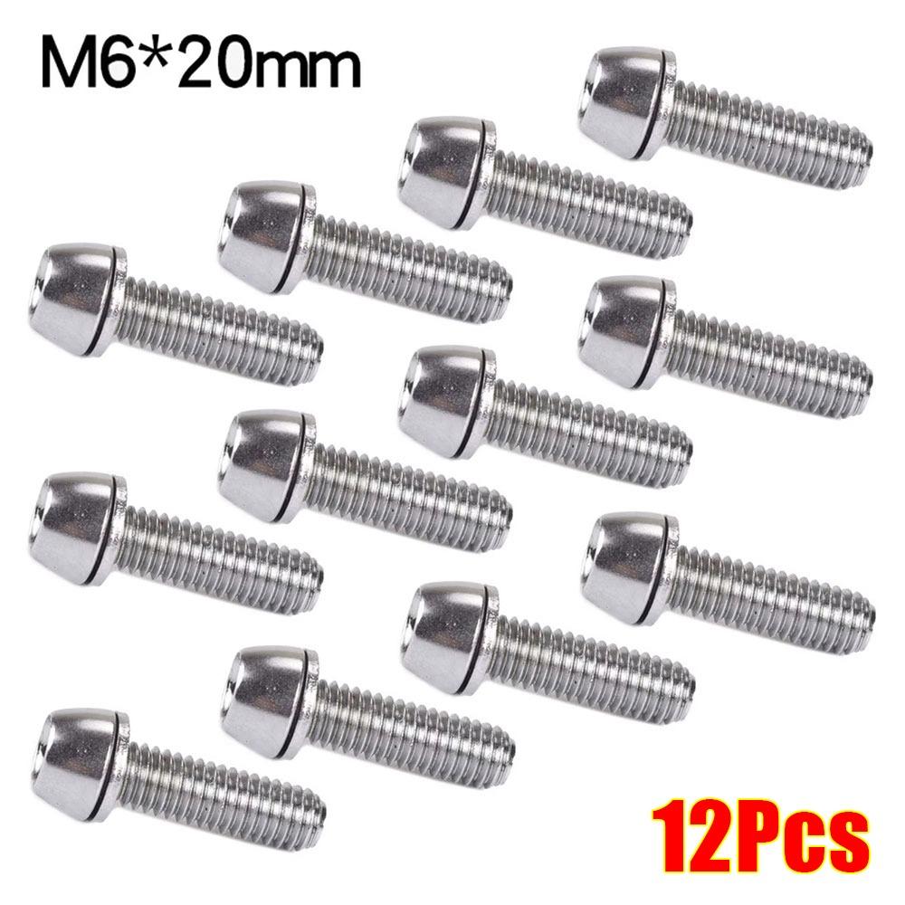12Pcs Repair Accessory Bicycle Handlebar Screws Bike Cycle Parts Bike Stem Bolts Bike Stem Screws