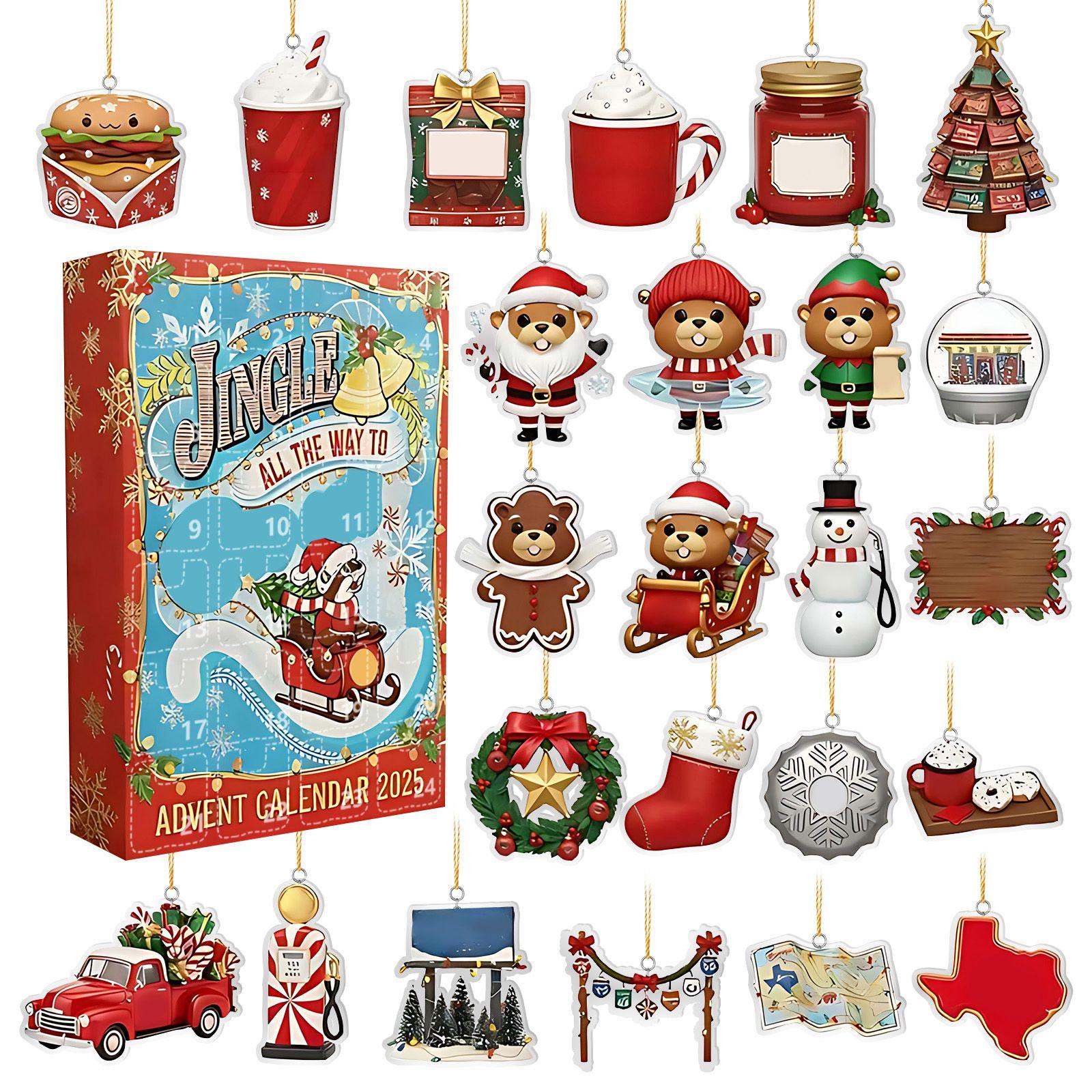 

2D Адвент-календарь включает 24 адвент-календаря, календарь обратного отсчета и коллекционные сюрпризы One Size