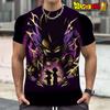 2026 Summer Dragon Ball Retro Fitness T-shirt Men's Oversized 3D Printed Short-sleeved Family