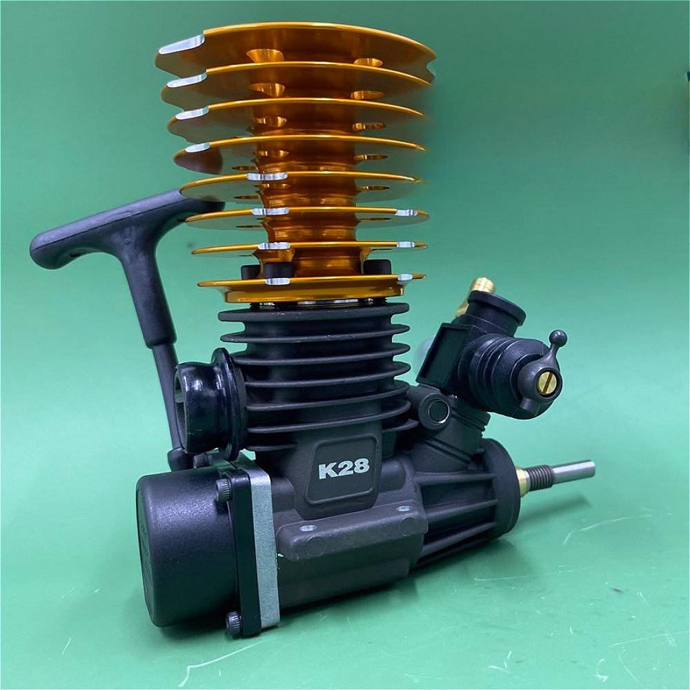K28 28 Level 4.6cc Metal Engine 1:8 Scale Pull Start High Powered Remote Control Off Road Monster Truck Engine Model Toy