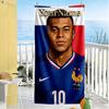 Mbappe Benutzerdefinierter Text Strandtuch Hohe Saugfähigkeit & Schnelltrocknend Geeignet für Schwimmen, Fitnessstudio, Camping, Yoga, Urlaub