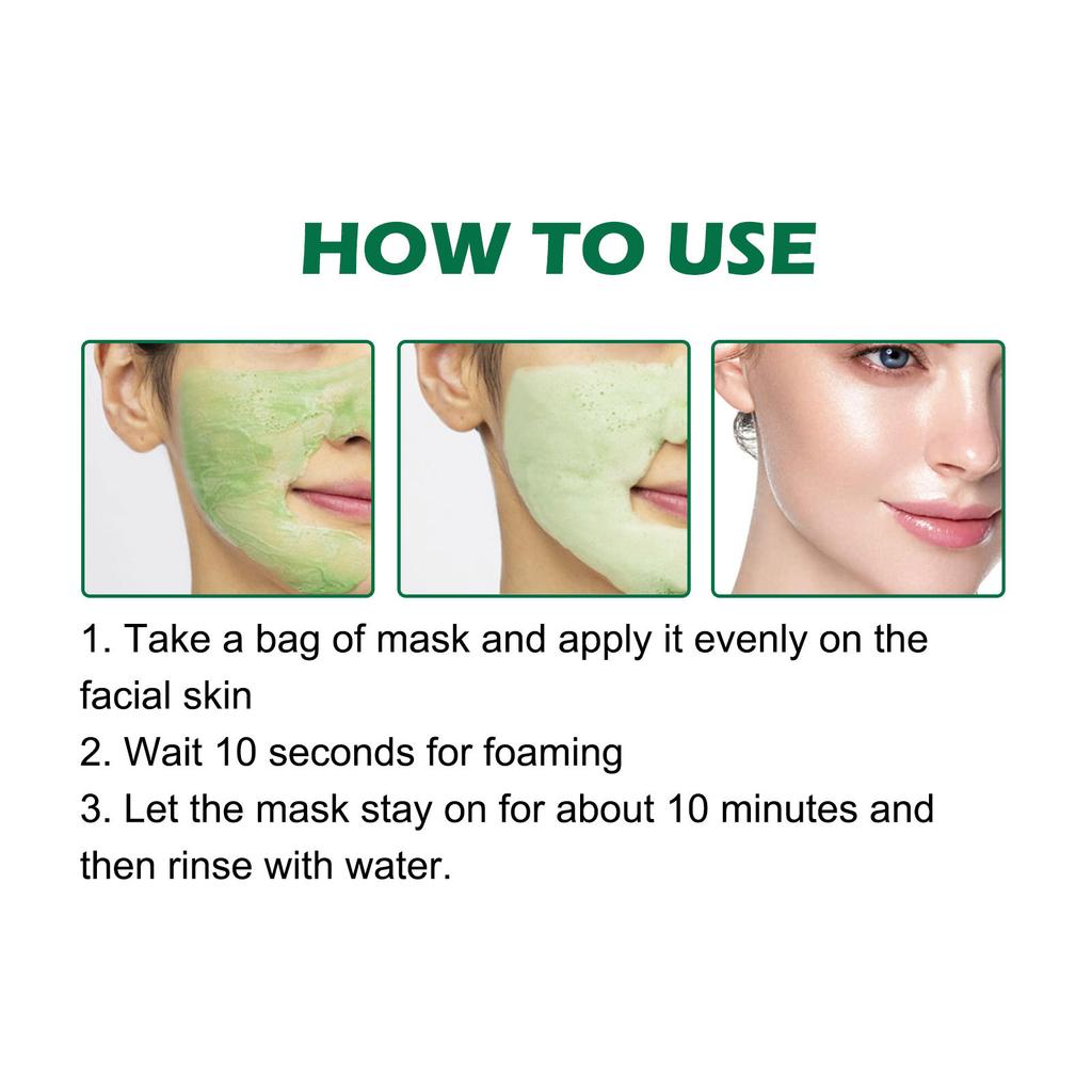 EELHOE  Avocado Foam Mask Oil Control Deep Cleansing Pore Tightening Brightening Foam Mask