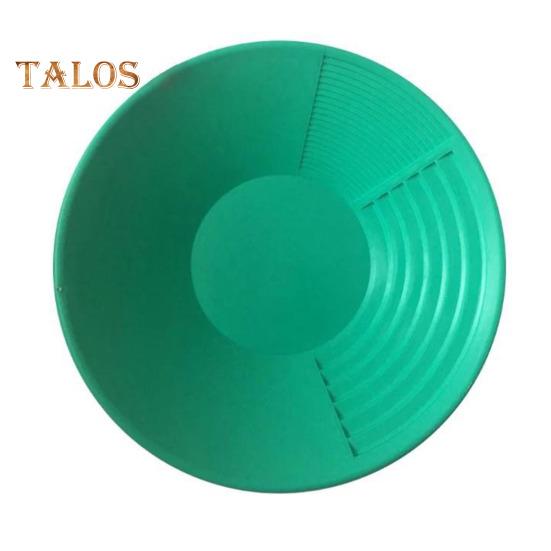 

Ручна сковорода для панорамування Важка міцна сковорода з трьома гвинтами з рідкісного металу Портативна легка кругла пластикова мийка для просіювання чорний