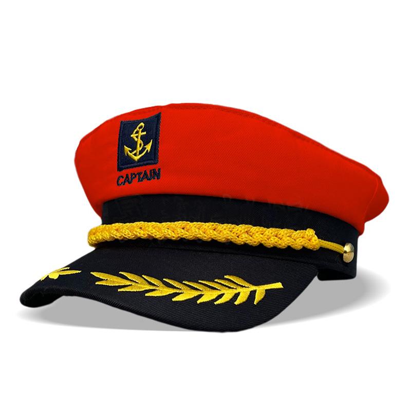 Adult Yacht Sailor Captain Hat Adjustable Men's and Women's Party Hat Makeup Ball Dressing Event Excellent Stylish Accessories