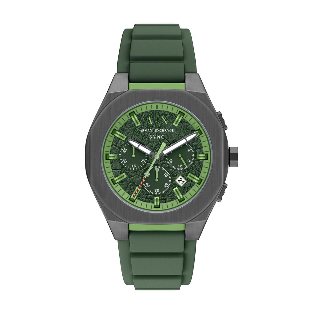 Armani Exchange Men's Analog Silicone Watch AX4292