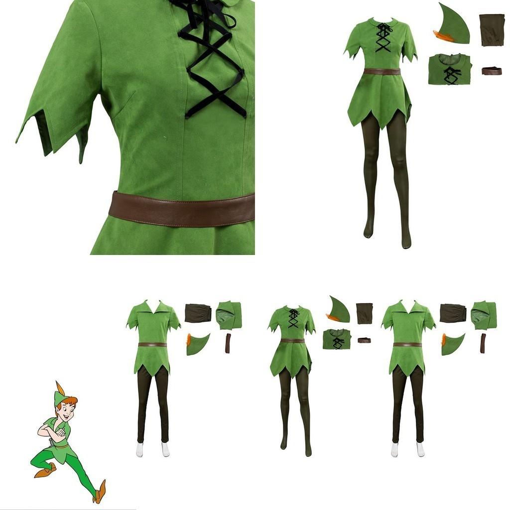 Peter Pan Cosplay Kostým Pro Dospělé A Děti Halloweenský Párty Oblek