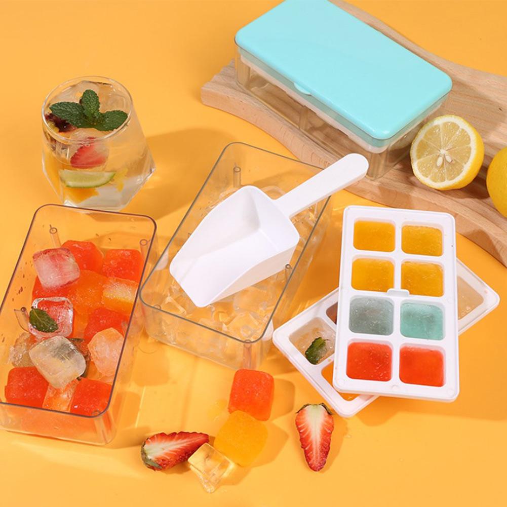 

8 Grids Ice Cube Mold 9.5*16.2*6cm DIY Maker Tool Ice Storage Box
