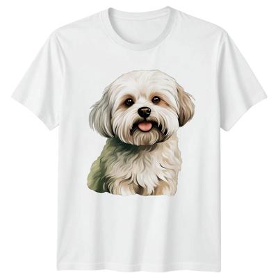 Shih Tzu Watercolor Dog T-Shirt Shih Tzu Dogs Birthday Gift For Him And Her