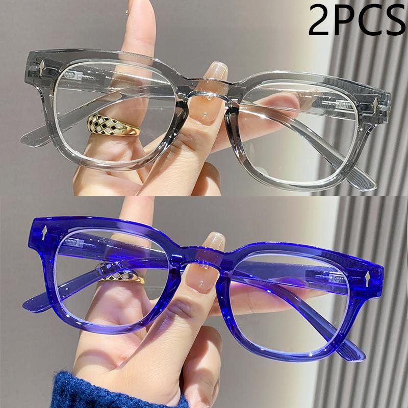 2/3PCS New Fashion Mitae Retro Blue Light Reading Glasses For Women's Elderly Reading Glasses 2316