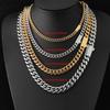 6mm 8mm 10mm 12mm Hip Hop Cuban Link Chain Necklace Fashion Jewelry Stainless Steel Chain for Men Gift Free Laser Name