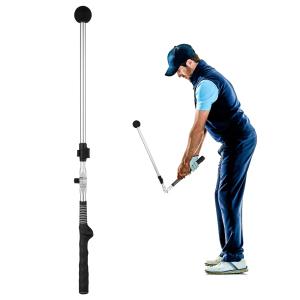 Portable Golf Swing Trainer Lightweight Adjustable Golf Swing Trainer Aid With Ergonomic Grip For Beginners