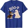 Miniature Schnauzer Boo Boo-p Ghost Nose Boop Halloween Dog T-Shirt