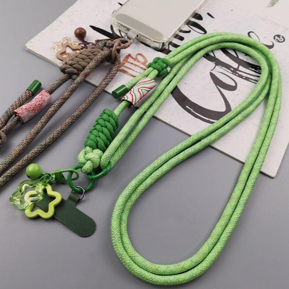 Suport telefon mobil cu clemă spate, model de nor de bun augur, lanț, frânghie, șnur pentru telefon mobil, smartphone-uri