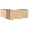 Eckregal Handwerker Eiche 200x40x45 cm Spanplatte