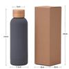 304 Stainless Steel Thermos Cup Matte Outdoor Water Cup Bamboo Cover Retro High-Value Water Cup
