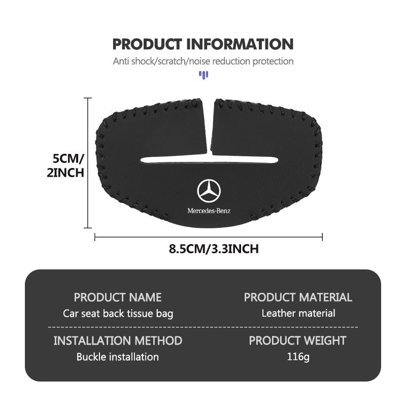 Leather Car Seat Belt Buckle Cover Anti-Scratch Adjusting Clip For Mercedes Benz CLK GLC W212 C200 C300 W203 W204 W205 W169 W176 DQRST1