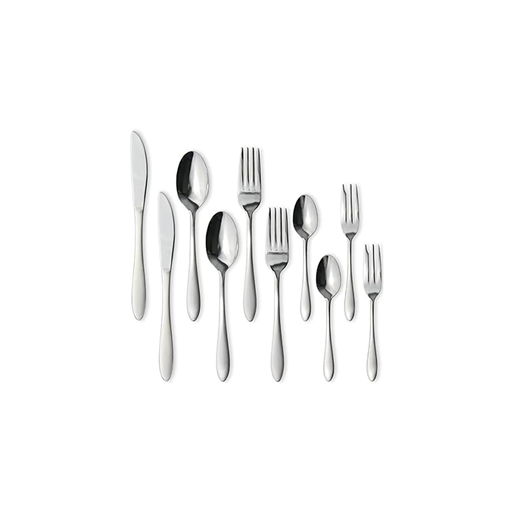 Nagao Tsubame-Sanjo Dinner Cutlery Set, 10 Pieces, 18-0 Stainless Steel, Made In Japan