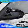 2 Pcs For Volkswagen VW Polo MK5 6R 6C 2009-2017 ABS Side Rearview Wing Mirror Cover Caps Shell Trim OX Horn Style Exterior