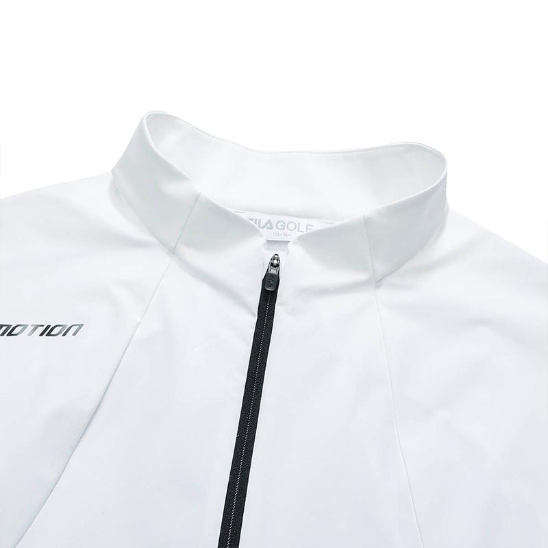 FILA Lightweight Retro Sports Golf Stand Collar Jacket Men jackets Jade-White A11M225701F-WT