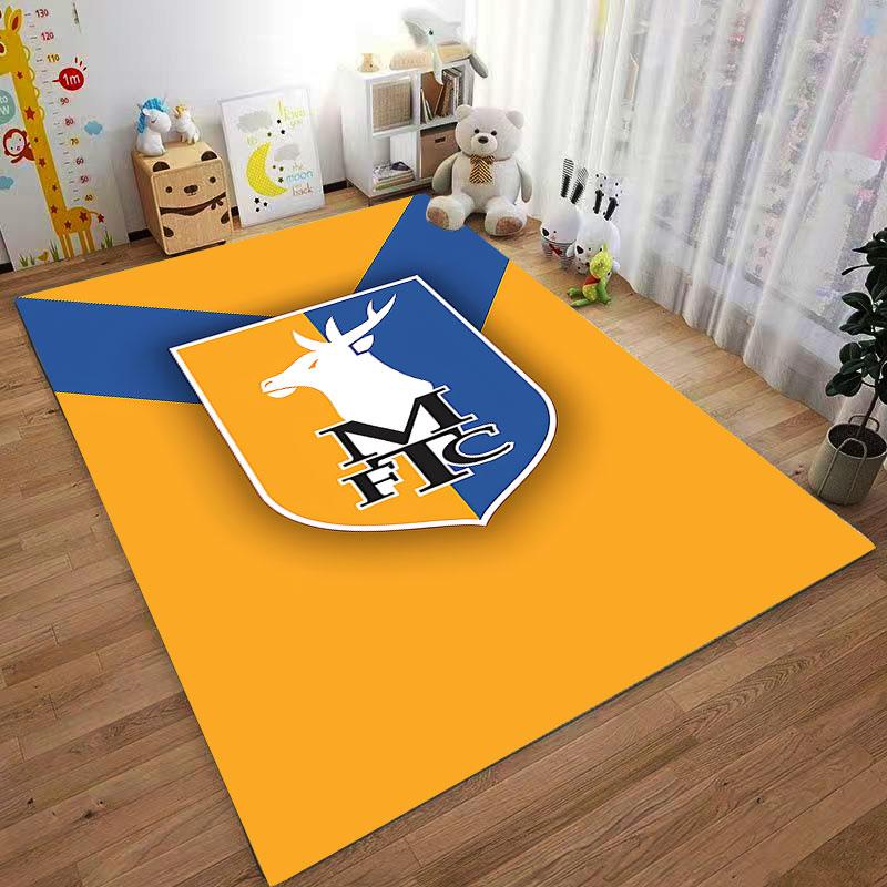 Deer Emblem Shield Pattern Carpet suitable as a non-slip mat for the living room or bedroom sofa