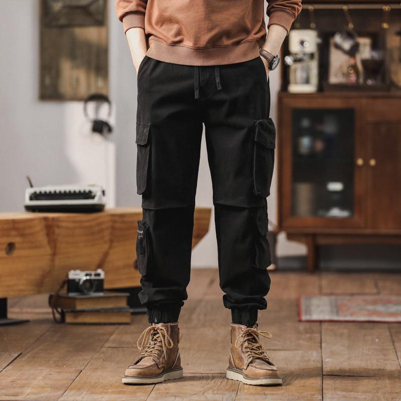 Vintage overalls Outdoor bundle multi-pocket casual pants Premium design trousers Men's outdoor sports pants