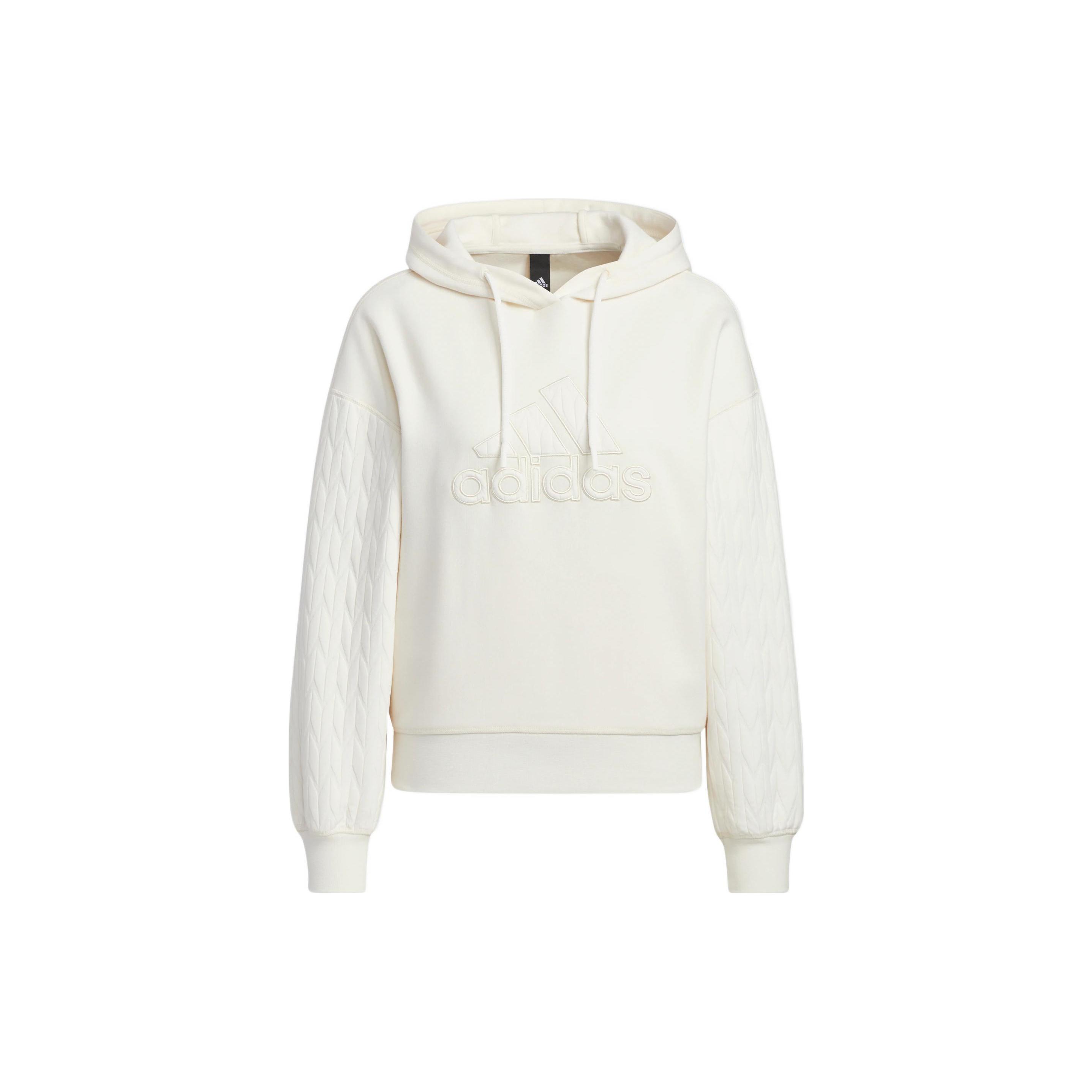 (WMNS) adidas Met Hoodie Asia Sizing White Women s HM7104 XL